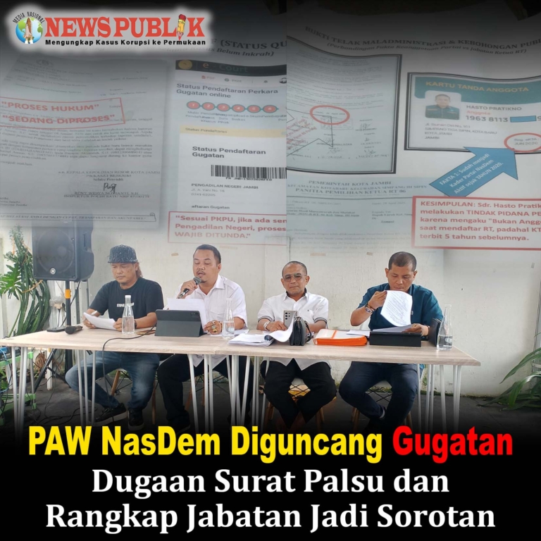 PAW NasDem Diguncang Gugatan, Dugaan Surat Palsu dan Rangkap Jabatan Jadi Sorotan