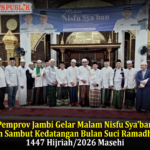 Pemprov Jambi Gelar Malam Nisfu Sya’ban dan Sambut Kedatangan Bulan Suci Ramadhan 1447 Hijriah/2026 Masehi