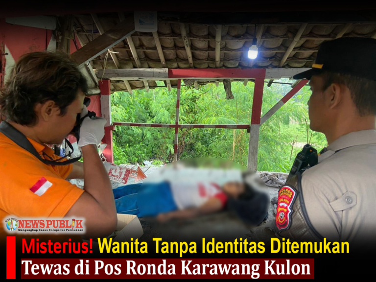 Misterius! Wanita Tanpa Identitas Ditemukan Tewas di Pos Ronda Karawang Kulon
