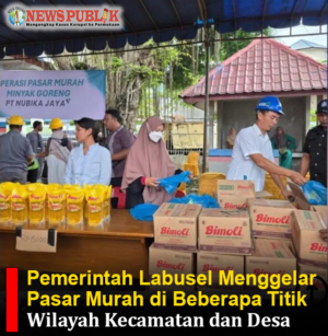 Pemerintah Labusel Menggelar Pasar Murah di Beberapa Titik Wilayah Kecamatan dan Desa