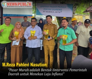 M.Reza Pahlevi Nasution: Pasar Murah adalah Bentuk Iintervensi Pemerintah Daerah untuk Menekan Laju Inflansi