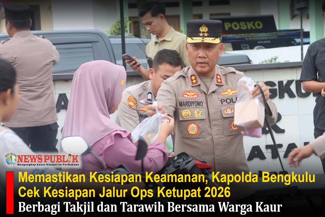 Memastikan Kesiapan Keamanan Kapolda Bengkulu Cek Kesiapan Jalur Ops Ketupat 2026, Berbagi Takjil dan Tarawih Bersama Warga Kaur
