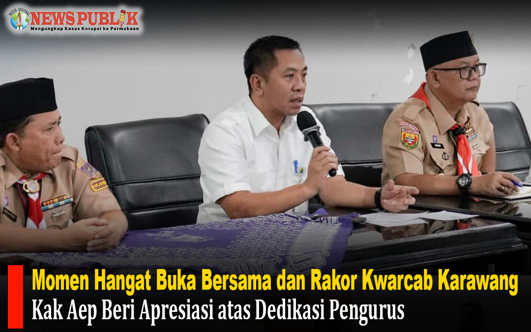 Kwarcab Karawang, Aep Syaepuloh, Pramuka Karawang, Rakor Pramuka, Gerakan Pramuka, BKPSDM Karawang, organisasi kepemudaan, kegiatan Ramadan Karawang, News Publik
