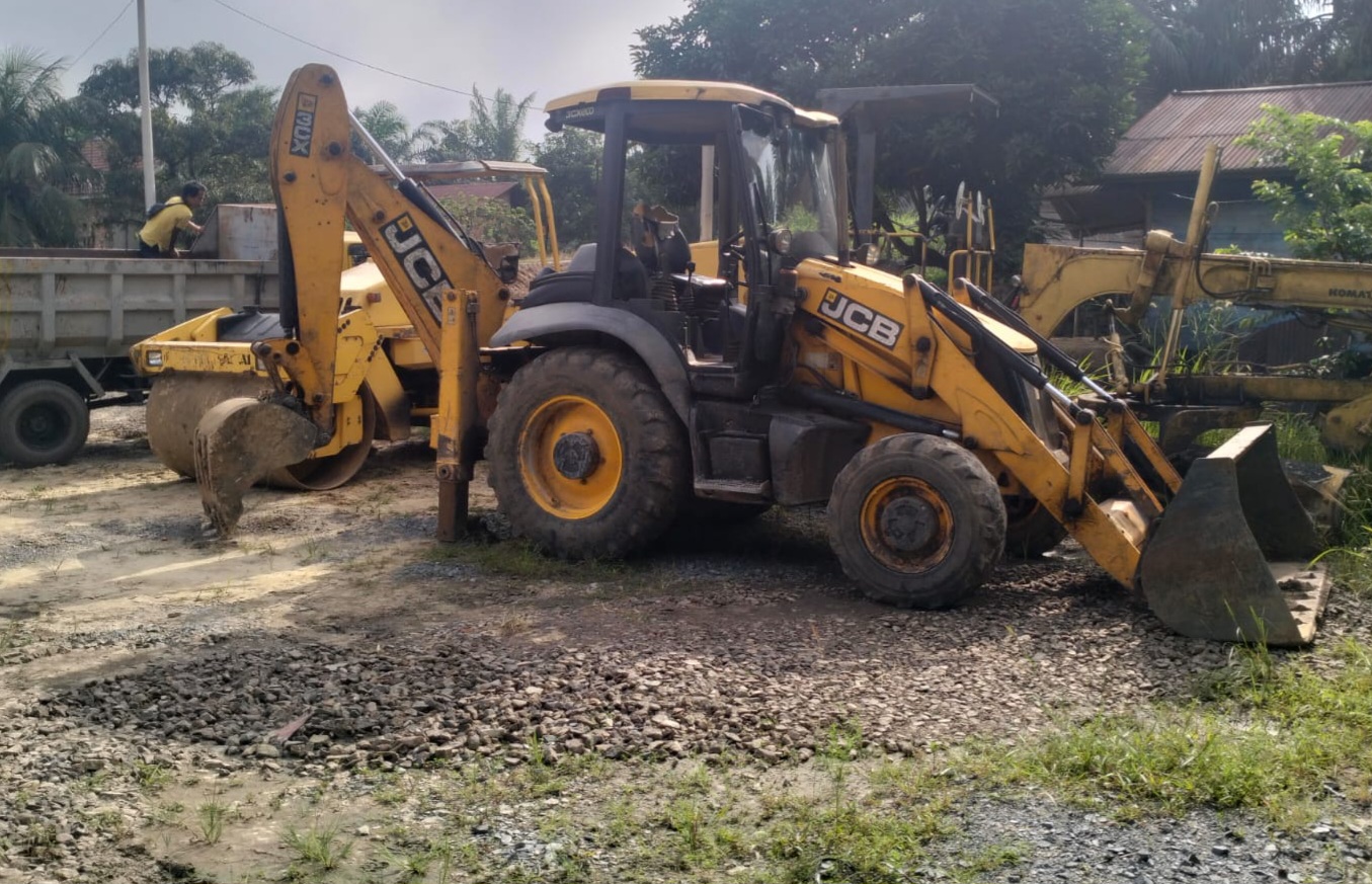 Jalur mudik Jambi 2026 dengan alat berat siaga di titik rawan