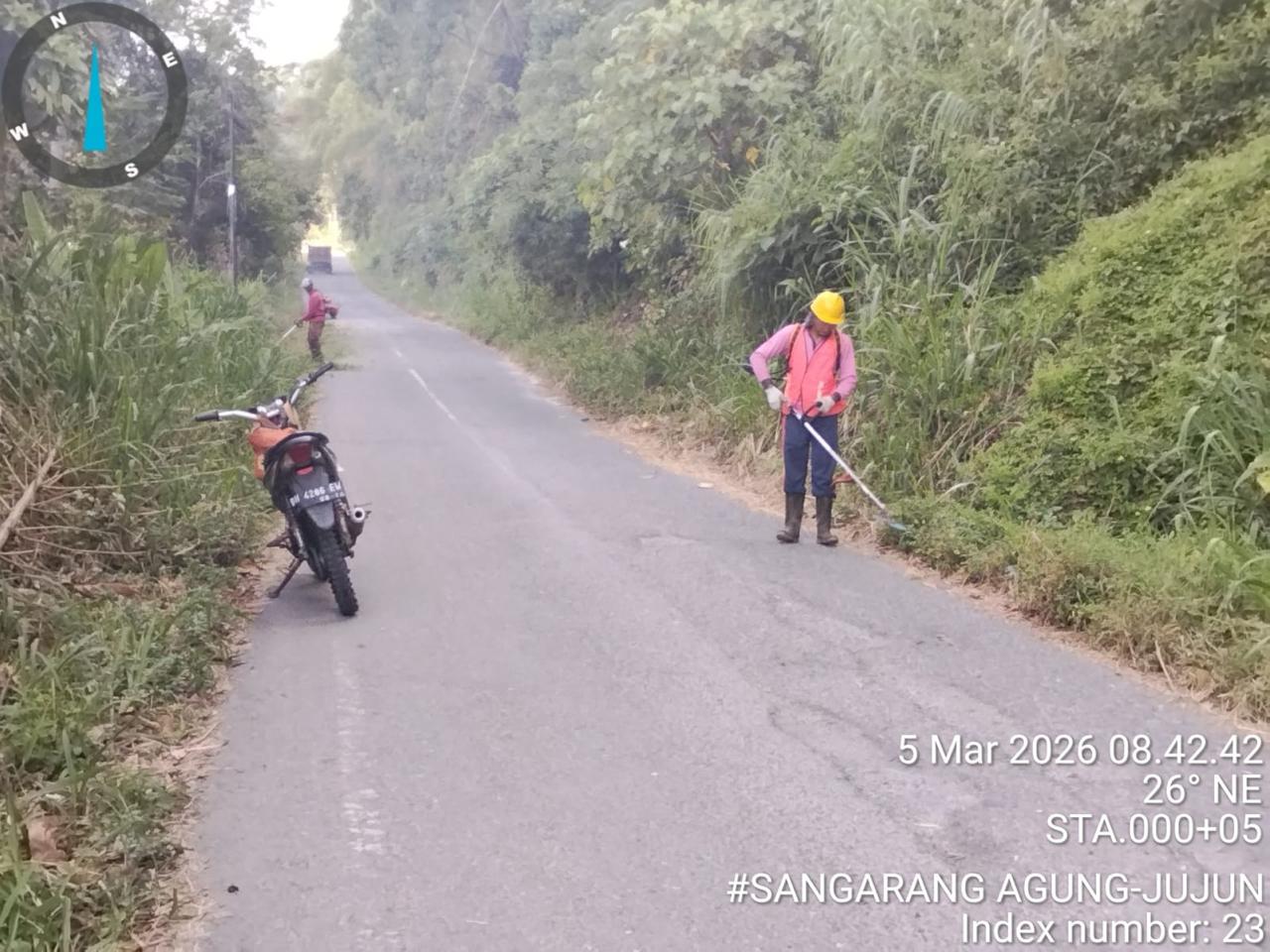 Jalur mudik Jambi 2026 dengan alat berat siaga di titik rawan