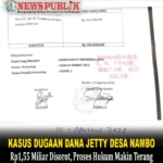 KASUS DUGAAN DANA JETTY DESA NAMBO