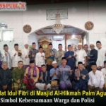 Sholat Idul Fitri Masjid Al-Hikmah Palm Agung