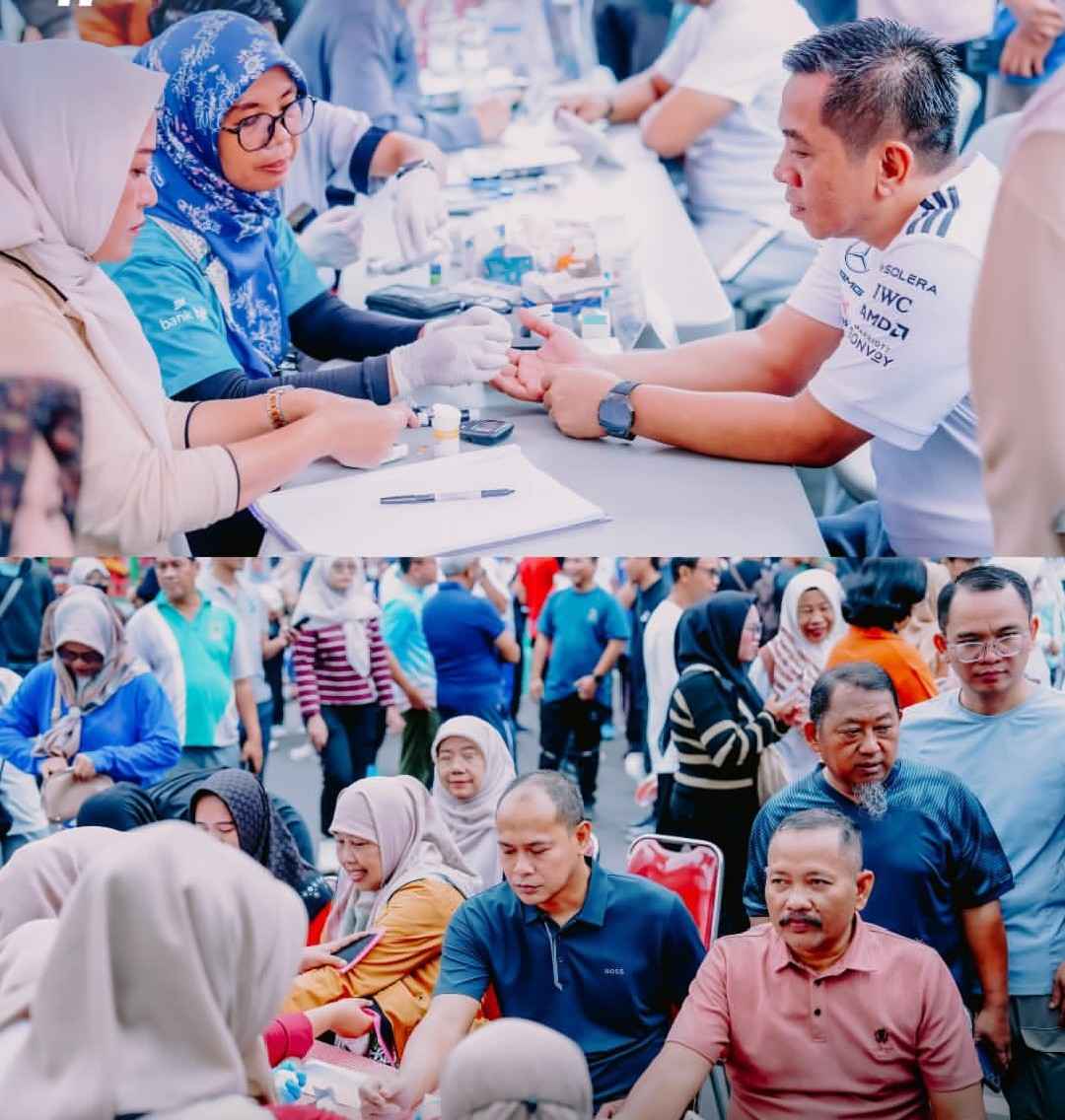 Jumat Sehat ASN Karawang Menggugah Semangat, Bupati Aep Ajak Pegawai Jaga Kebugaran dan Rutin Cek Kesehatan