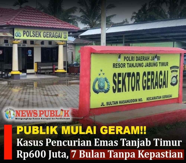 Kasus Pencurian Emas Tanjab Timur Rp600 Juta 7 Bulan Tanpa Kepastian