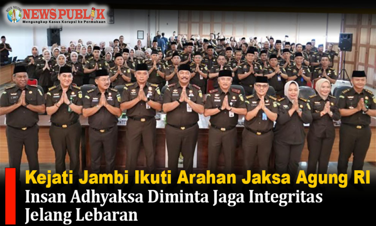 Kejati Jambi Ikuti Arahan Jaksa Agung RI, Insan Adhyaksa Diminta Jaga Integritas Jelang Lebaran
