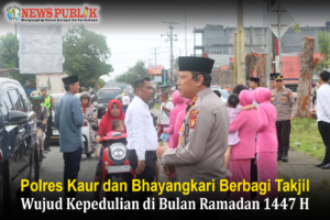 Polres Kaur dan Bhayangkari Berbagi Takjil, Wujud Kepedulian di Bulan Ramadan 1447 H