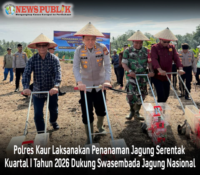Polres Kaur Laksanakan Penanaman Jagung Serentak Kuartal I Tahun 2026 Dukung Swasembada Jagung Nasional