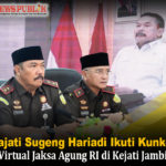 Kajati Sugeng Hariadi Ikuti Kunker Virtual Jaksa Agung RI di Kejati Jambi