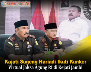 Kajati Sugeng Hariadi Ikuti Kunker Virtual Jaksa Agung RI di Kejati Jambi