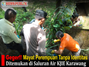 Geger! Mayat Perempuan Tanpa Identitas Ditemukan di Saluran Air KJIE Karawang