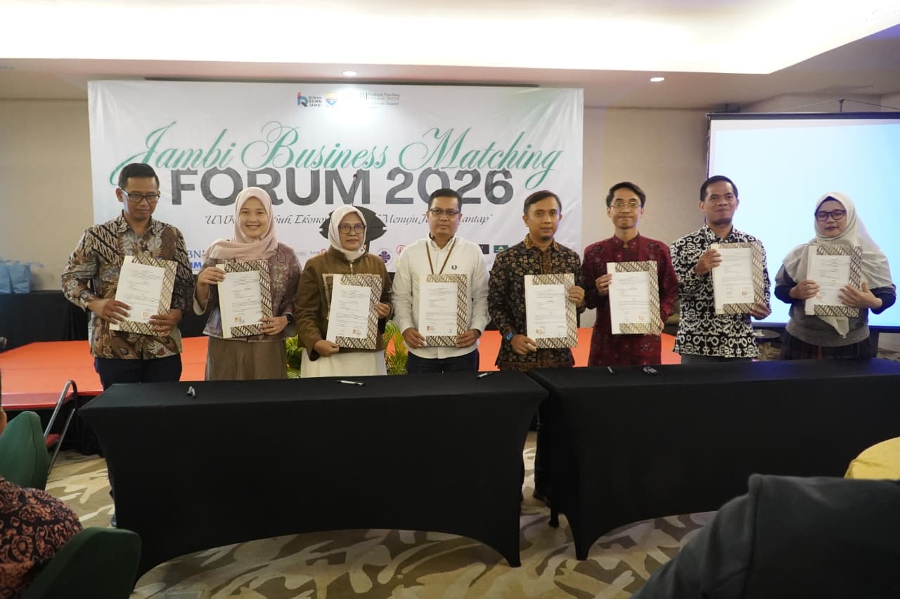 PENGUATAN EKONOMI! Gubernur Al Haris Tegaskan Peran UMKM Jambi di Business Matching 2026 PENGUATAN EKONOMI! Gubernur Al Haris Tegaskan Peran UMKM Jambi di Business Matching 2026