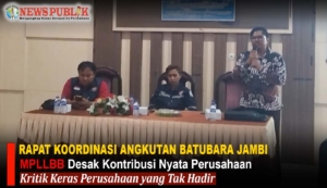 RAPAT KOORDINASI ANGKUTAN BATUBARA JAMBI: MPLLBB Desak Kontribusi Nyata Perusahaan, Kritik Keras Perusahaan yang Tak Hadir