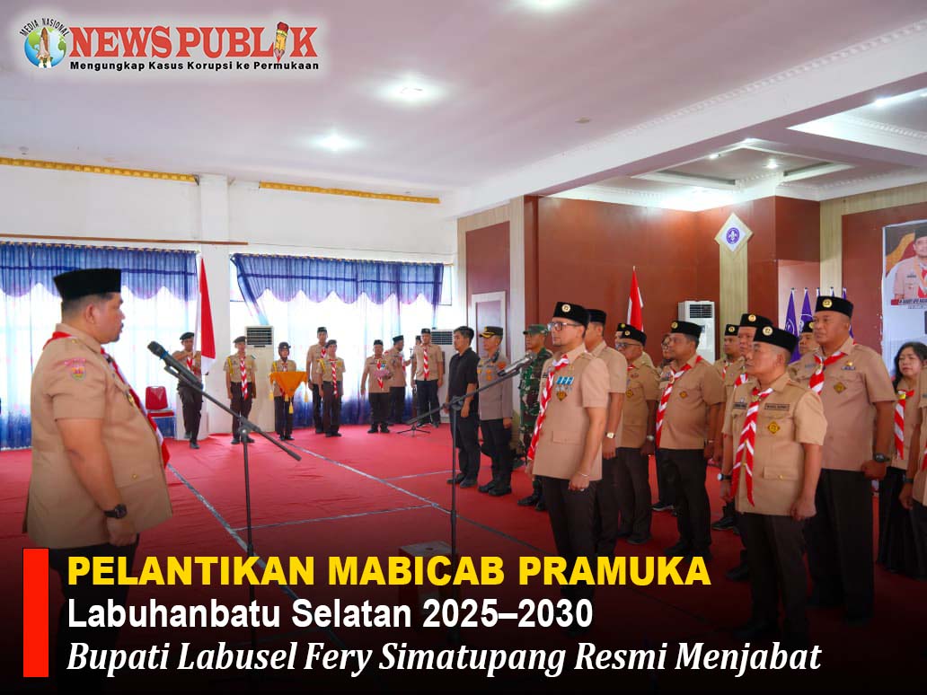 PELANTIKAN MABICAB PRAMUKA LABUHANBATU SELATAN 2025–2030: Bupati Labusel Fery Simatupang Resmi Menjabat PELANTIKAN MABICAB PRAMUKA LABUHANBATU SELATAN 2025–2030: Bupati Labusel Fery Simatupang Resmi Menjabat