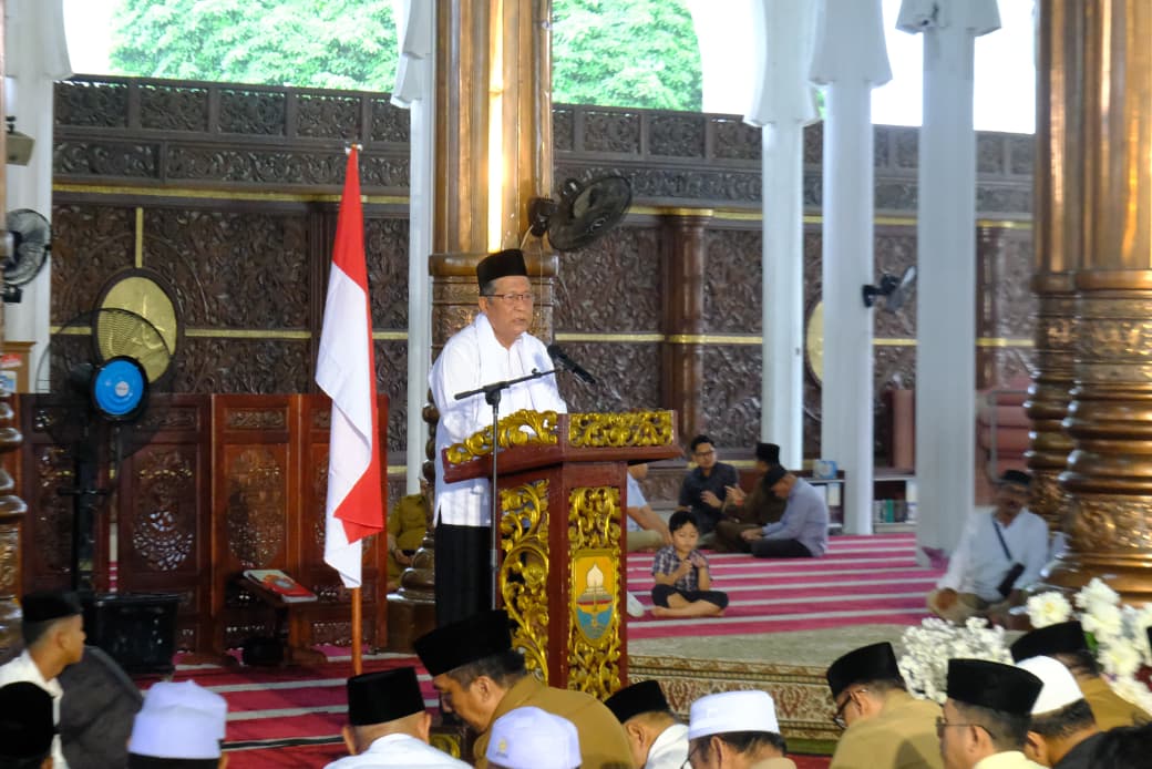 Wagub Sani Ajak Perkuat Ukhuwah di Tabligh Akbar BKMT Jambi