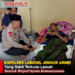 Kapolres Labusel Jenguk Armei yang Sakit Terkulai Lemah,Bentuk Wujud Nyata Kemanusiaan