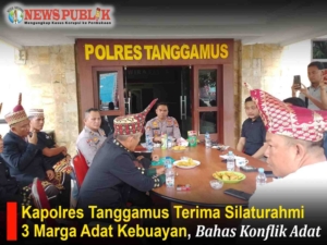 Kapolres Tanggamus Terima Silaturahmi 3 Marga Adat Kebuayan Bahas Konflik Adat