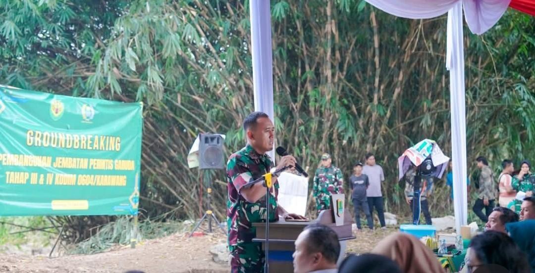 Peletakan Batu Pertama Jembatan Perintis Garuda, Langkah Strategis Wujudkan Konektivitas Desa WUJUDKAN KONEKTIVITAS DESA: Peletakan Batu Pertama Jembatan Perintis Garuda