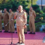 Kedisiplinan ASN Karawang Digenjot, Wabup Pimpin Apel Pagi Penuh Penegasan