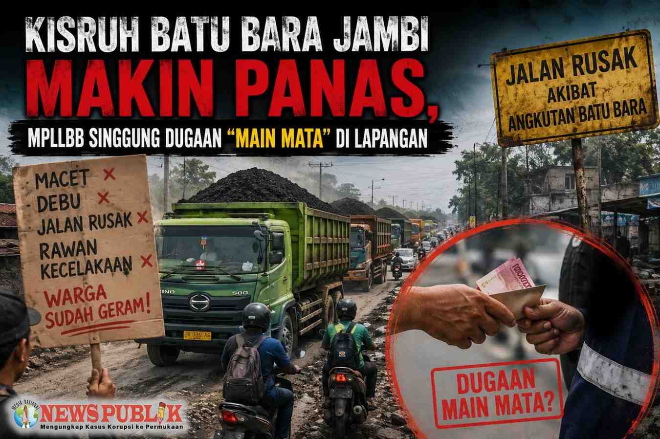 Kisruh Batu Bara Jambi Makin Panas, MPLLBB Singgung Dugaan “MAIN MATA” di Lapangan Kisruh dan polemik Batu Bara Jambi