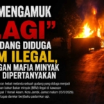 kenakaran gudang BBM penimbungan minyak ilegal jambi