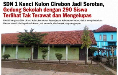 Kondisi SDN 1 Kanci Kulon Cirebon memprihatinkan