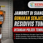 Jambret di Siang Bolong Gunakan Senjata Tajam, Residivis Tumbang Ditangan Polsek Tembung Medan