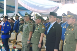 Wakil Gubernur Jambi Abdullah Sani menghadiri HUT Satpol PP dan Damkar di Palembang