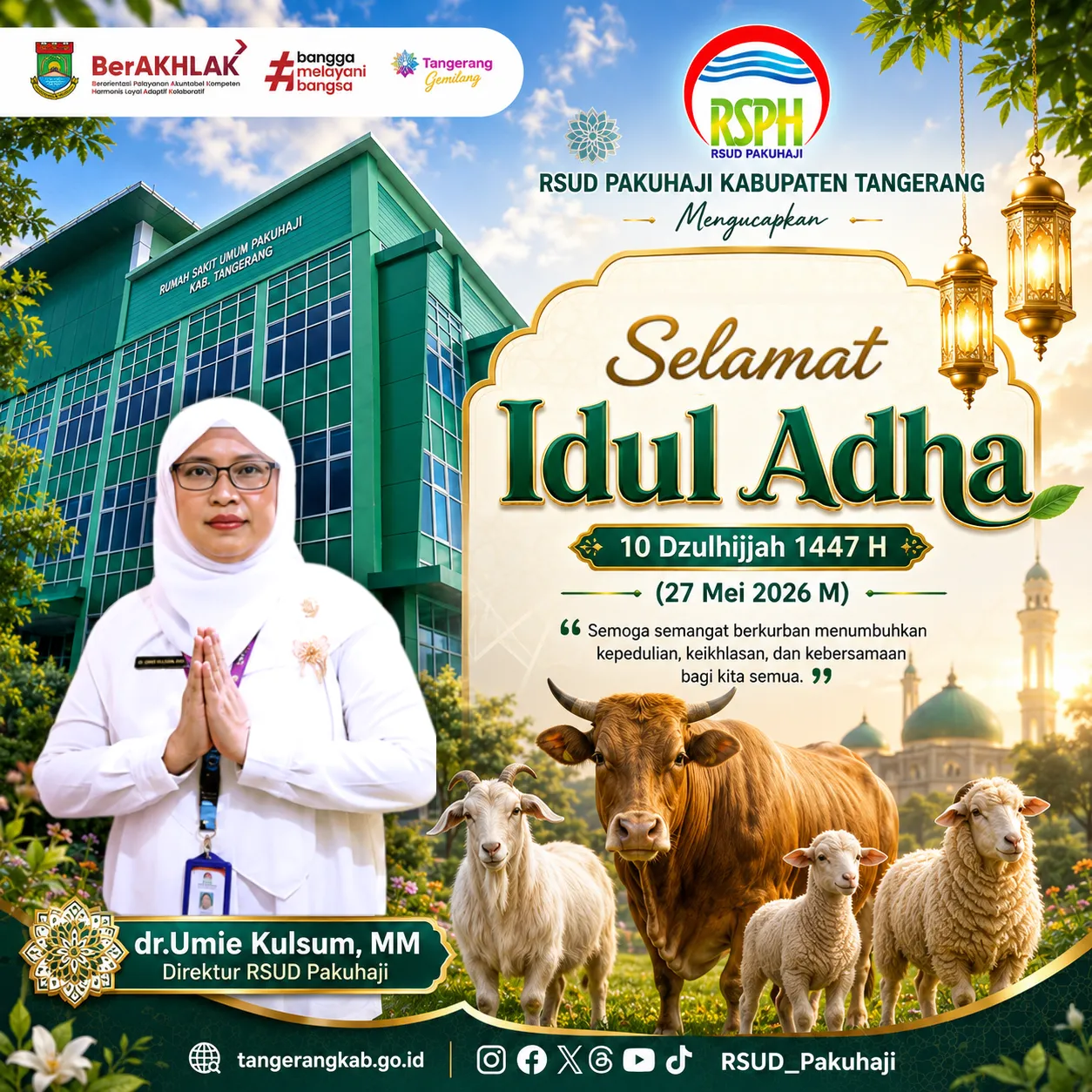 Ucapan Idul Adha RSUD Pakuhaji T