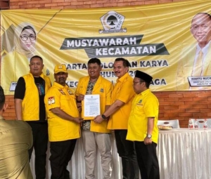 Julianto Aktivis Kepemudaan dan Pengusaha Daftar Calon Ketua Golkar Teluknaga, Siap Kobarkan Semangat Kemenangan