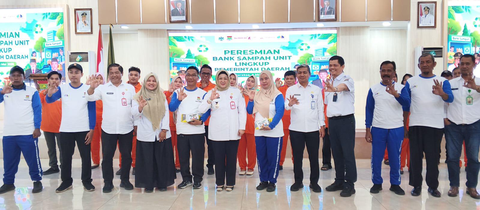DLHK Kabupaten Tangerang Laksanakan Peresmian Bank Sampah Unit di Lingkup Pemda
