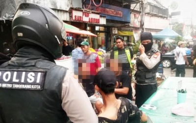 Polisi menangkap pelaku pengeroyokan di Pasar Lama Tangerang