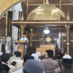 Gubernur Al Haris Sholat Idul Adha di Masjid Agung Al Falah