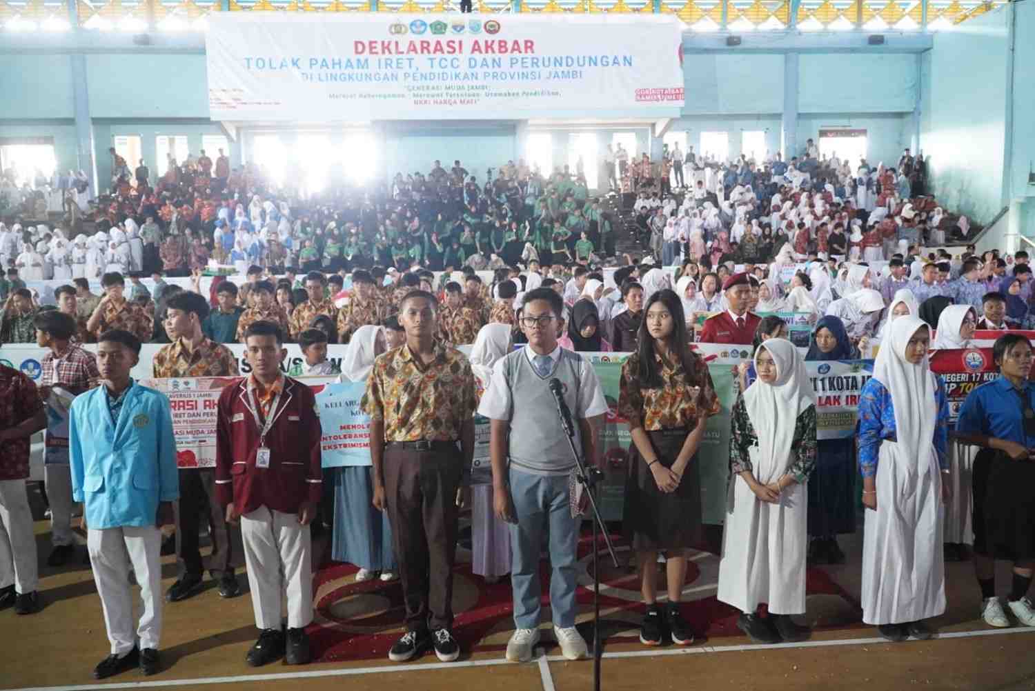Deklarasi pelajar Jambi tolak IRET TCC dan bullying bersama Gubernur Al Haris