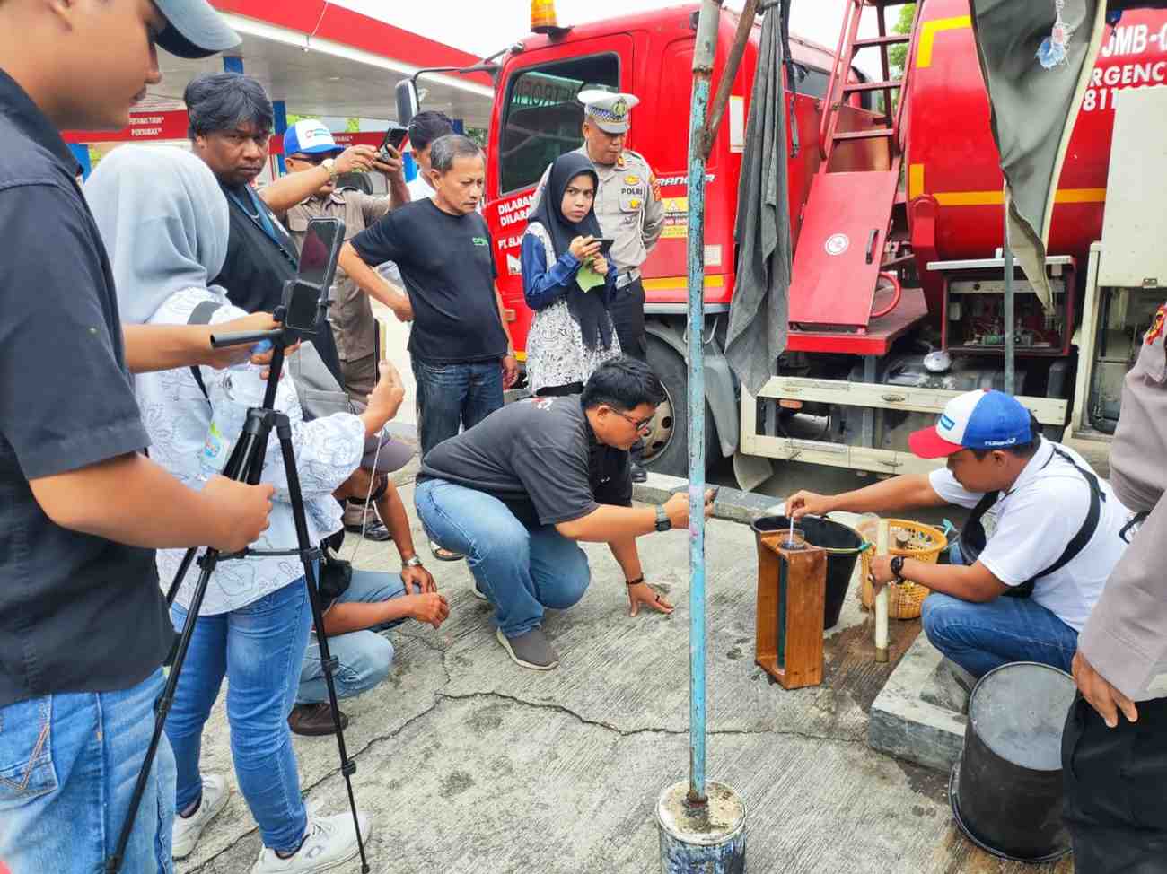 Transparansi BBM di Jambi, AWaSI Saksikan Langsung Pengukuran di SPBU Nusa Indah