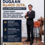 Elas Anra Dermawan klarifikasi dugaan dana Rp400 juta di Jambi