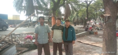 Penertiban PKL dan bangunan liar di Kampung Cilongok Pasar Kemis Tangerang