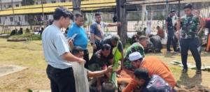 TNI AU Satrad 401 Tanjung Kait Berbagi Berkah Idul Adha
