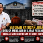 Rahmad Sukendar soroti dugaan pemerasan di Lapas Kelas IIA Pekanbaru.