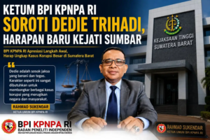 Dedie Trihadi Pimpin Kejati Sumbar