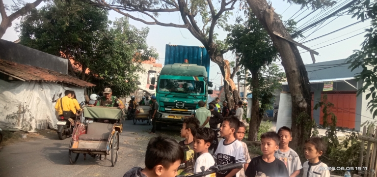 Sopir mobil box kontainer