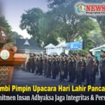 Kajati Jambi Sugeng Hariadi memimpin Upacara Hari Lahir Pancasila 2026.