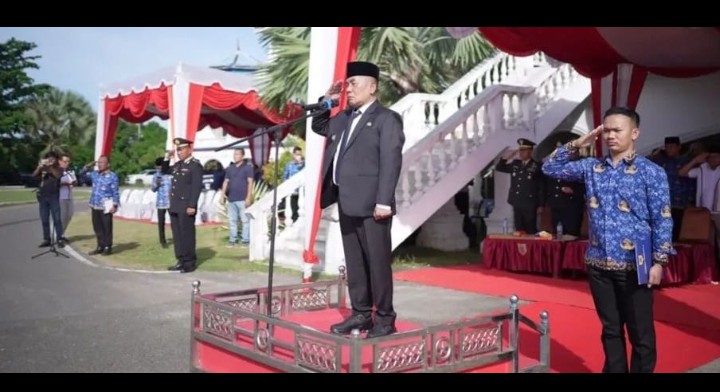 Wabup Labusel Syahdian Purba Siboro Pimpin Upacara Hari Lahir Pancasila 2026