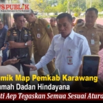 Bupati Karawang Aep Syaepuloh klarifikasi map Pemkab Karawang di rumah Dadan Hindayana - News Publik