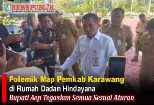 Bupati Karawang Aep Syaepuloh klarifikasi map Pemkab Karawang di rumah Dadan Hindayana - News Publik