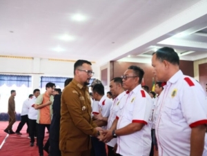 Bupati Fery Sahputra menghadiri pelantikan KONI Labuhanbatu Selatan 2026-2030 - NEWS PUBLIK